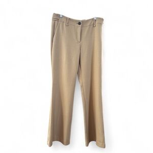 Loft Tan Pant Kate classic , below waist, relaxed, flair NWT size 10